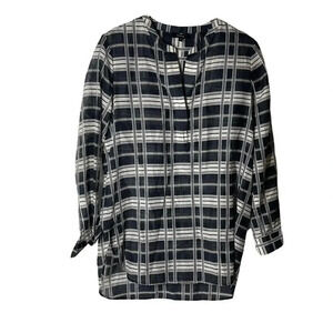 Theory Orvinio Long Sleeve Blouse size Medium